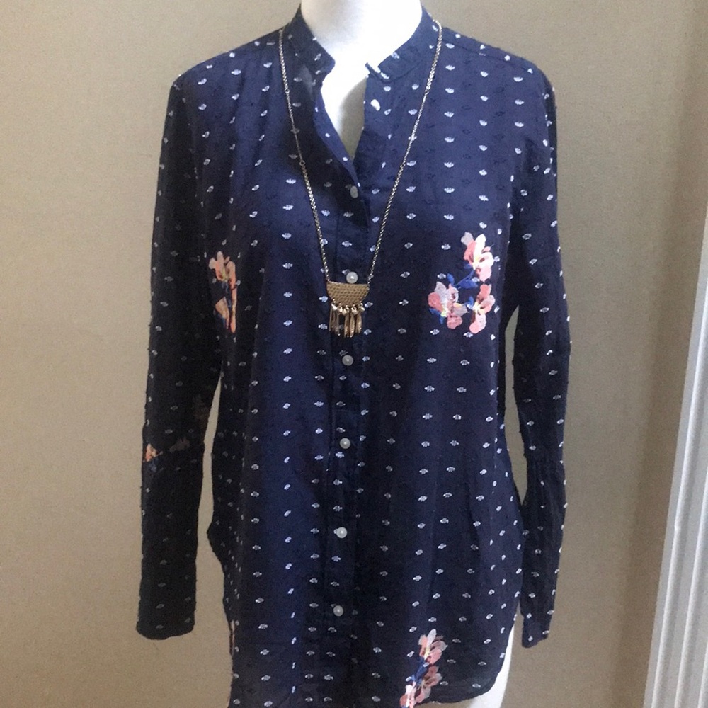 Loft softened floral shirt